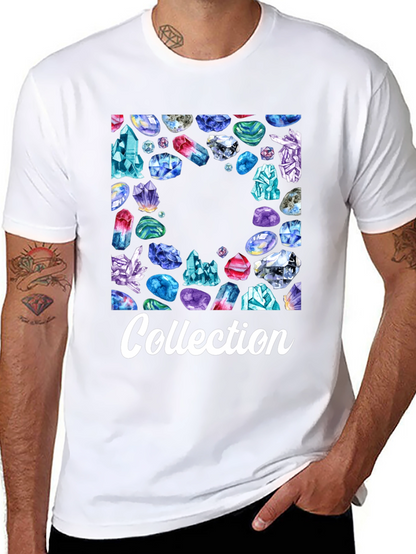Crystal Collection Graphic Tee - Trendy Unisex T-Shirt