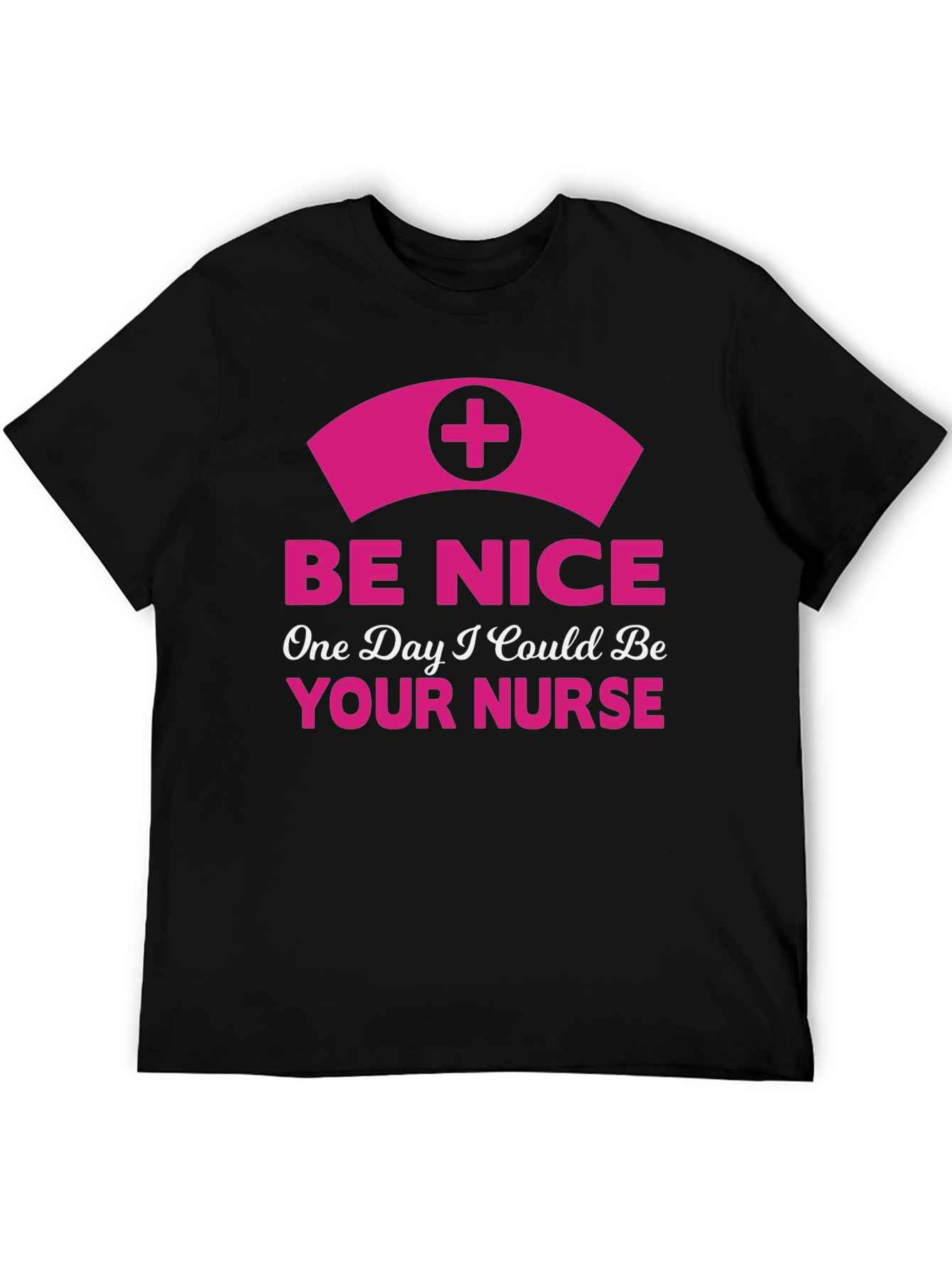 Be Nice Nurse Graphic T-Shirt - Novelty Apparel