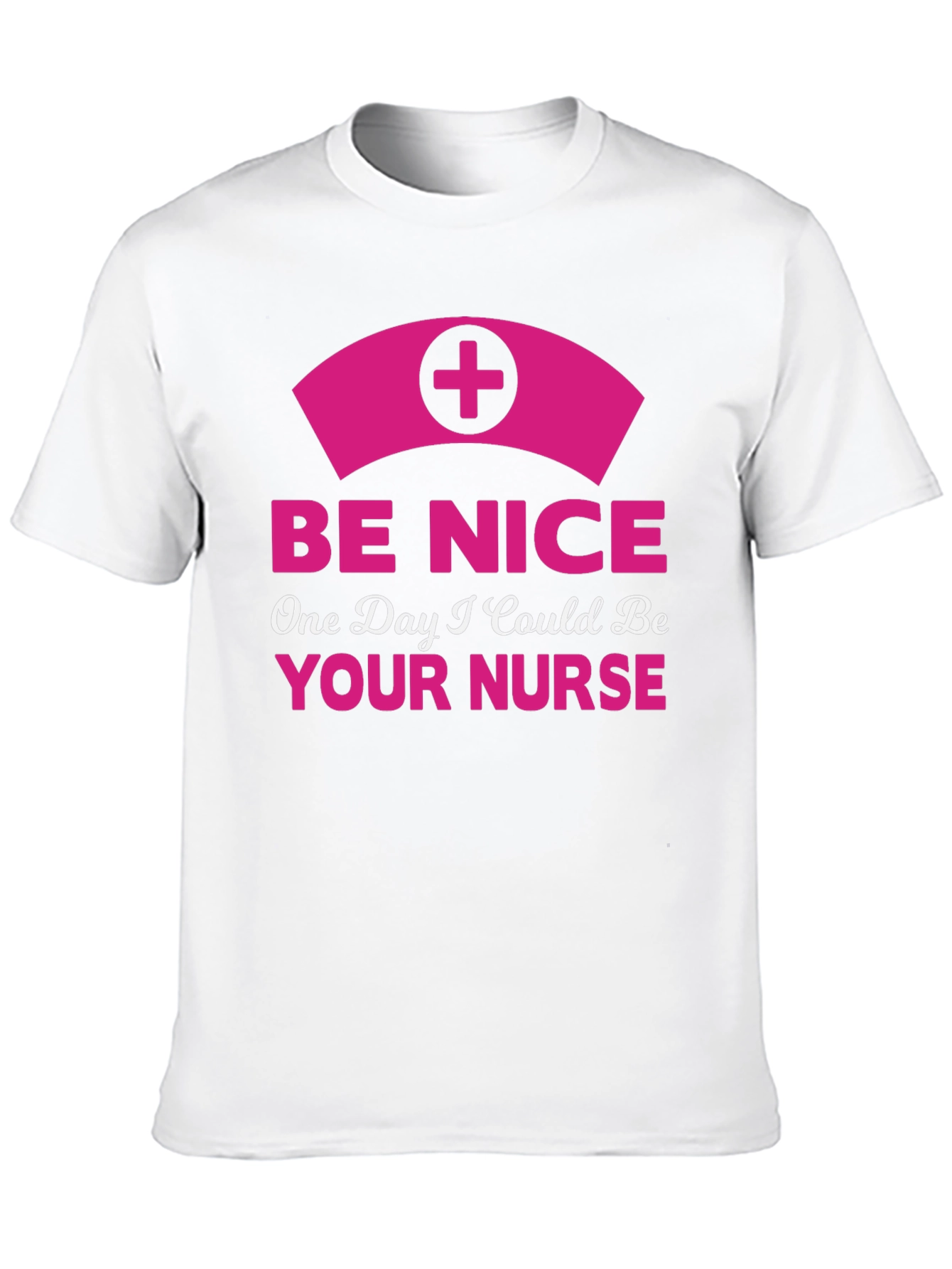 Be Nice Nurse Graphic T-Shirt - Novelty Apparel