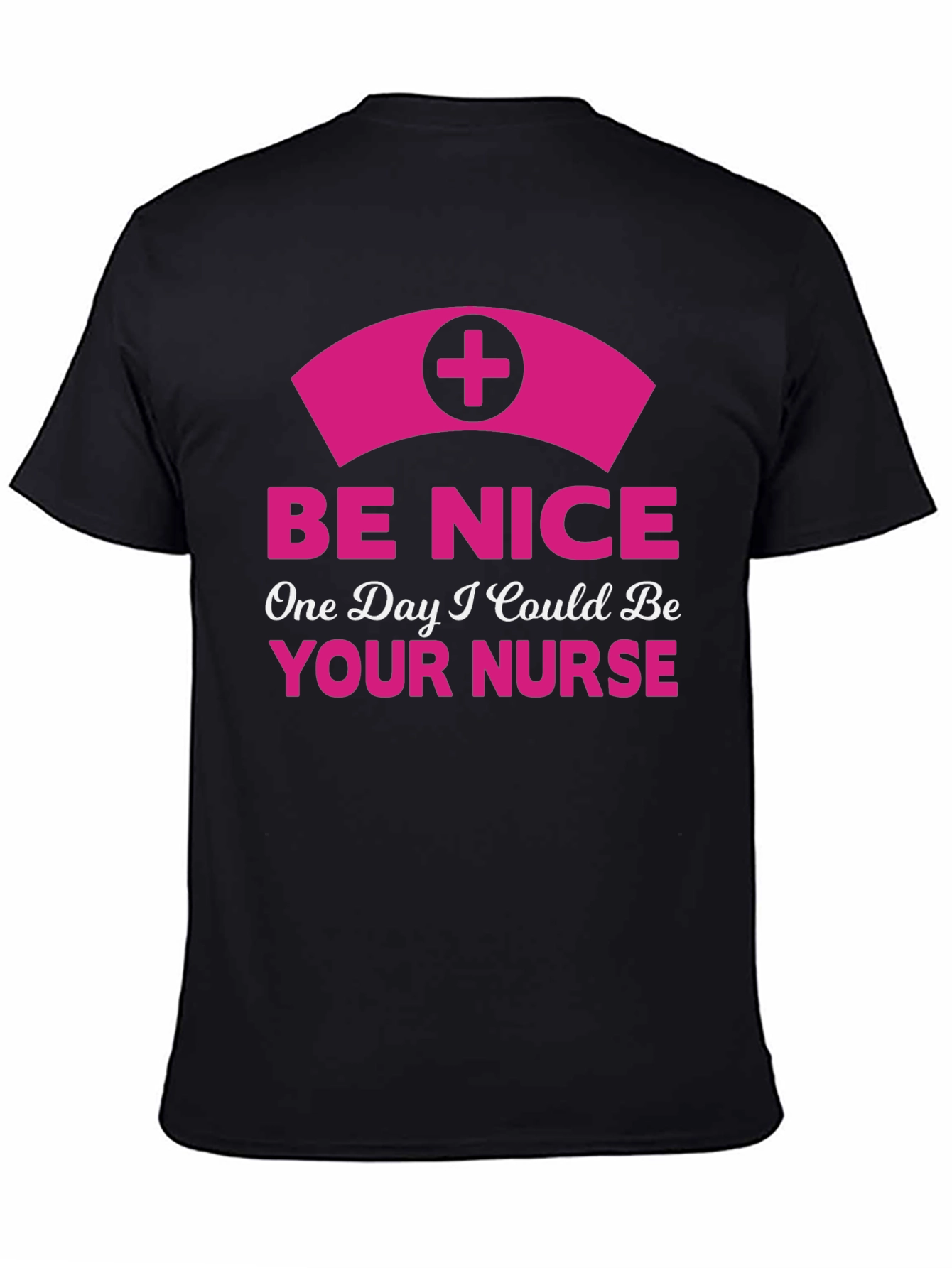 Be Nice Nurse Graphic T-Shirt - Novelty Apparel