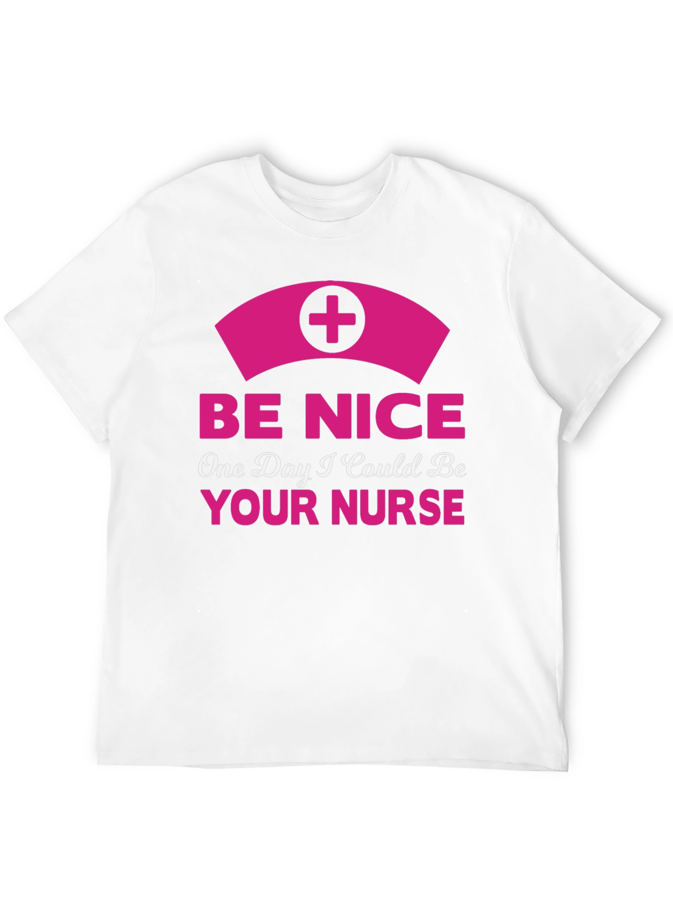 Be Nice Nurse Graphic T-Shirt - Novelty Apparel