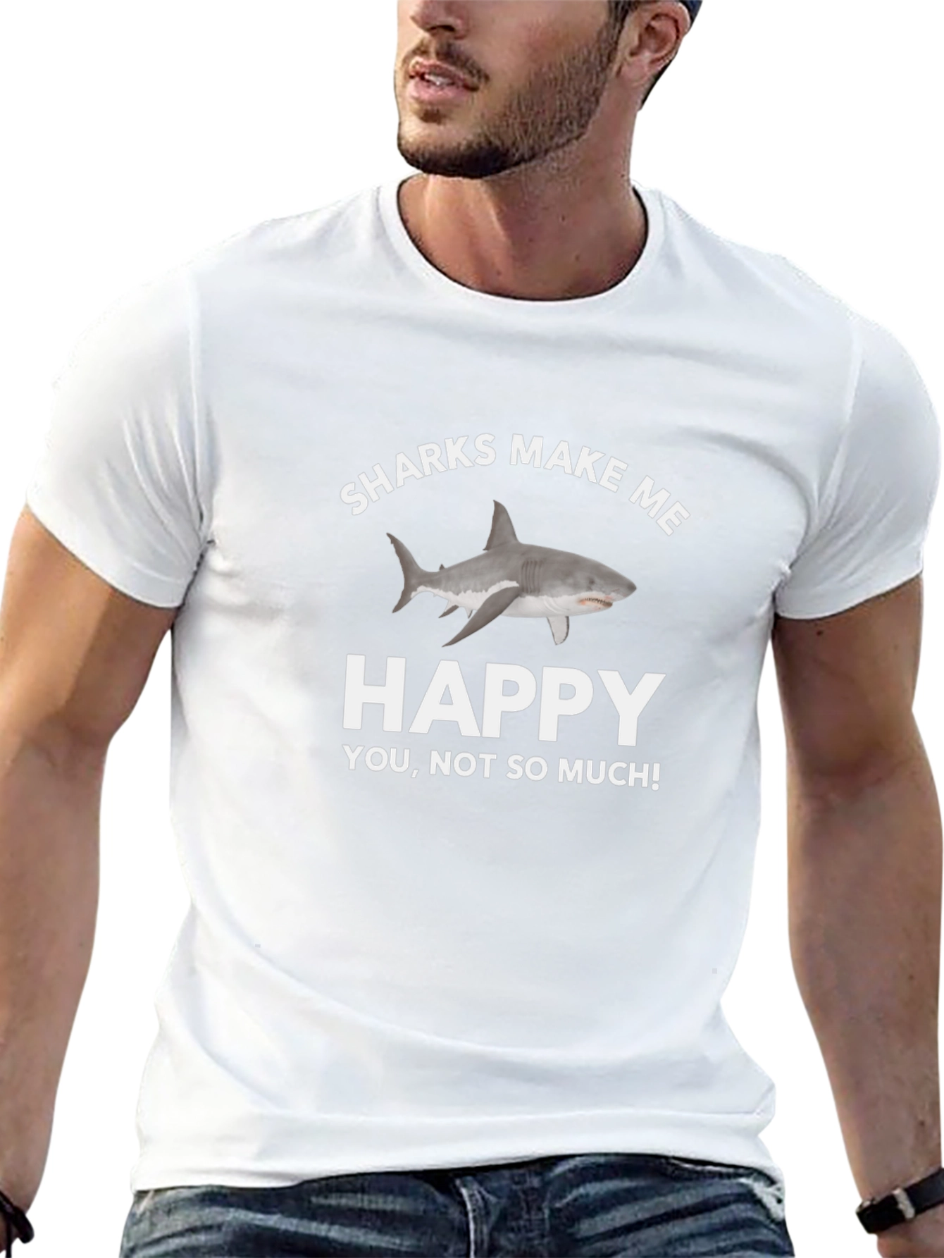 Sharks Make Me Happy T-Shirt