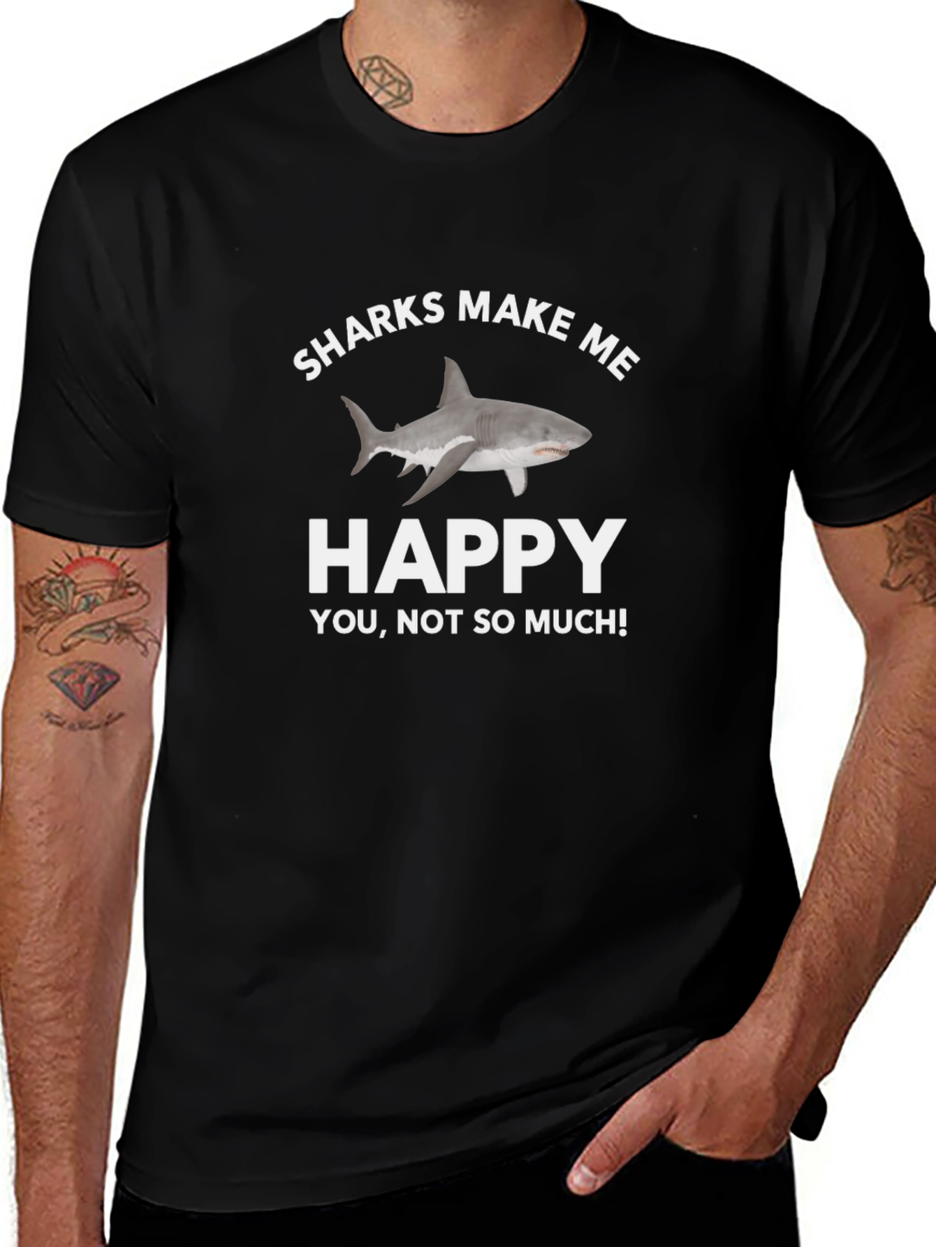 Sharks Make Me Happy T-Shirt