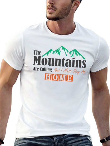Mountains Are Calling Home Graphic T-Shirt