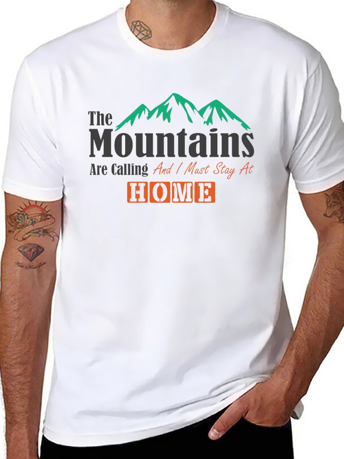 Mountains Are Calling Home Graphic T-Shirt