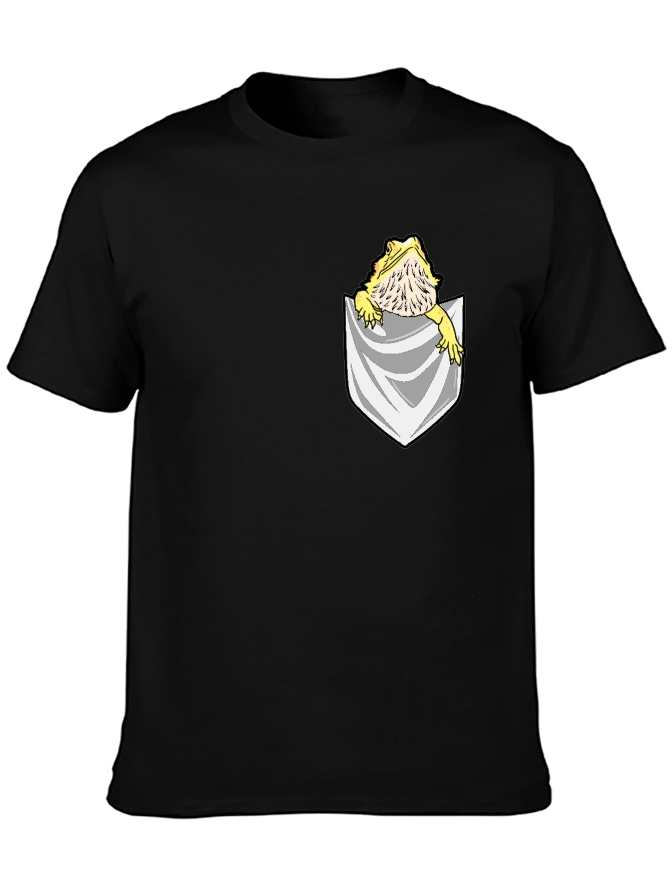 Bearded Dragon Pocket T-Shirt - Unique Pet Lover Tee