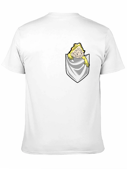 Bearded Dragon Pocket T-Shirt - Unique Pet Lover Tee