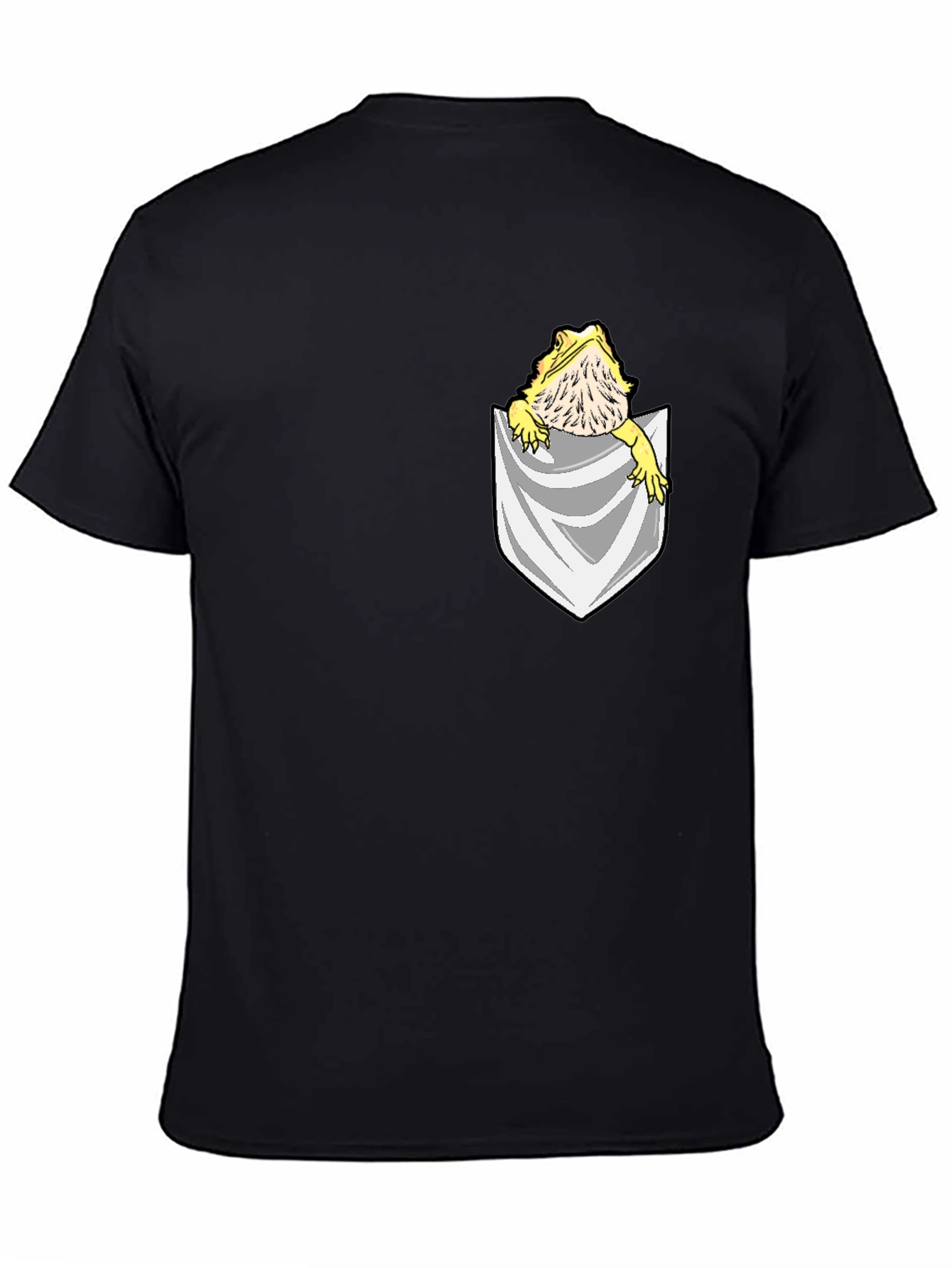 Bearded Dragon Pocket T-Shirt - Unique Pet Lover Tee