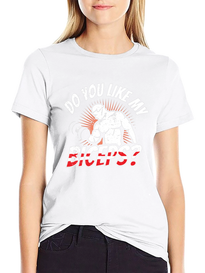 Do You Like My Biceps? Black Graphic T-Shirt