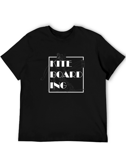Kiteboarding Graphic T-Shirt - Black