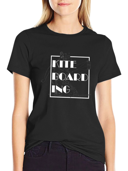 Kiteboarding Graphic T-Shirt - Black