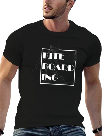 Kiteboarding Graphic T-Shirt - Black