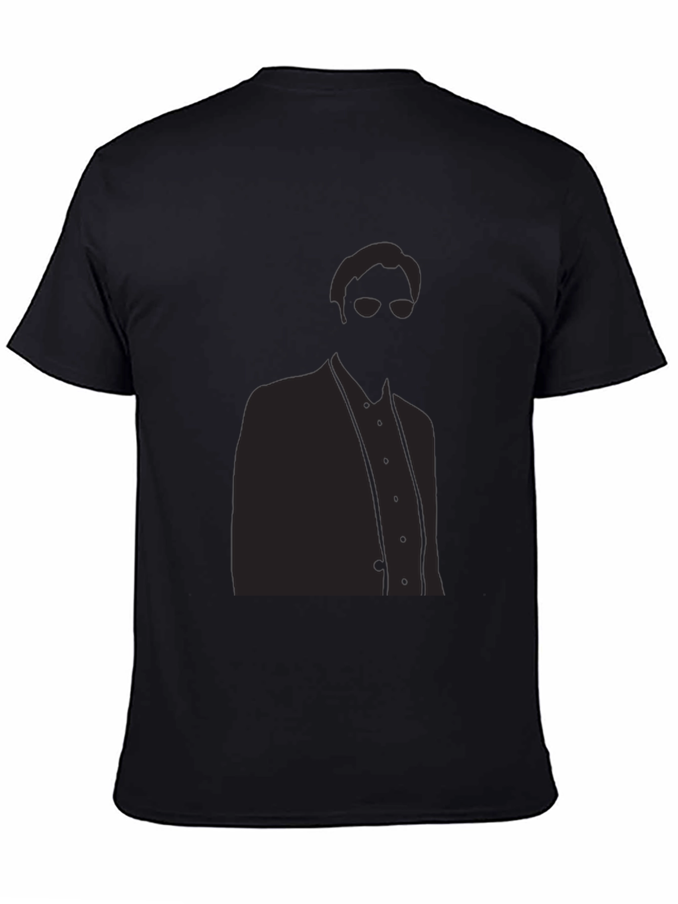 Sleek Silhouette Graphic T-Shirt - Modern Mystery