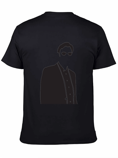Sleek Silhouette Graphic T-Shirt - Modern Mystery