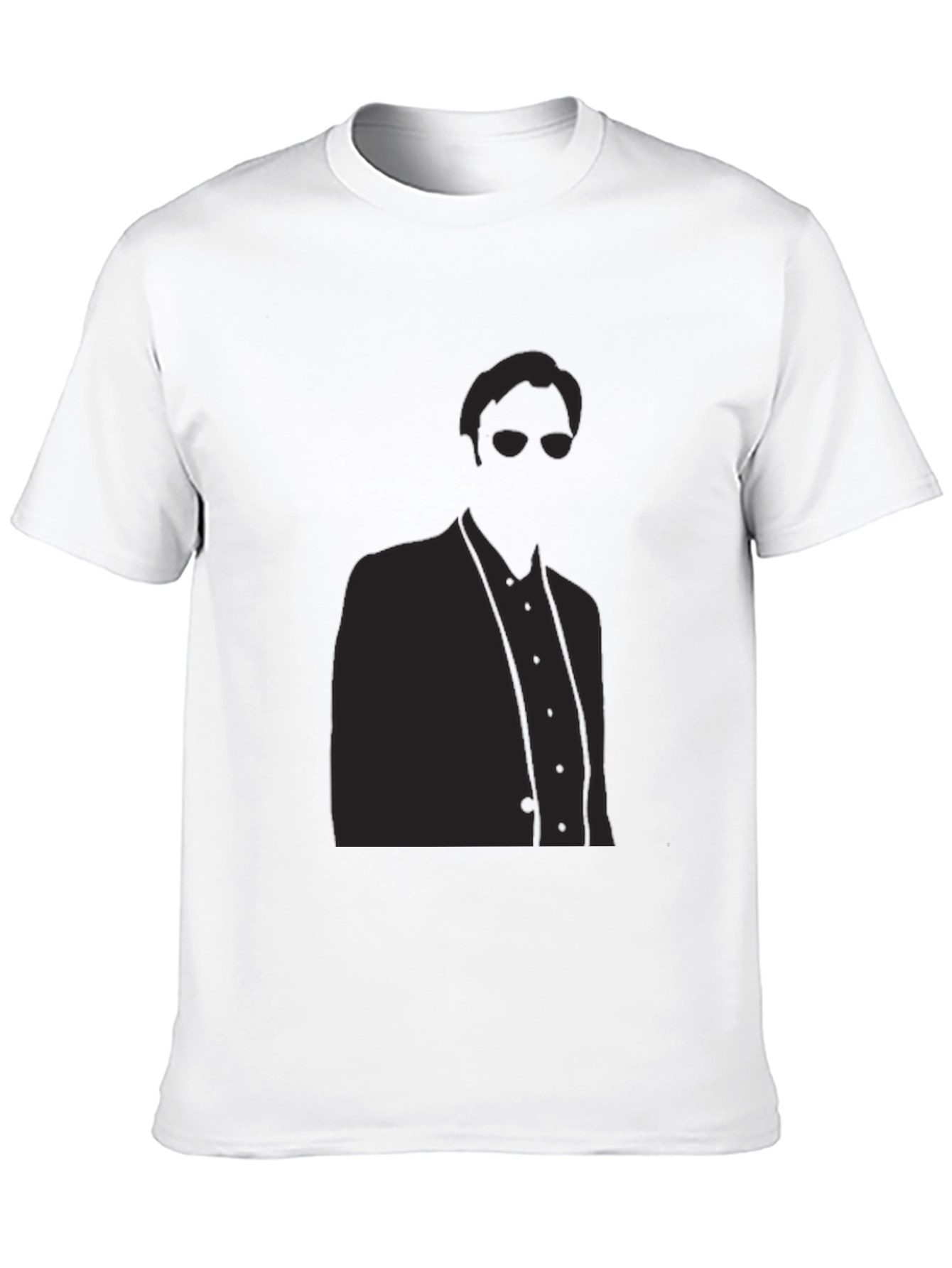Sleek Silhouette Graphic T-Shirt - Modern Mystery