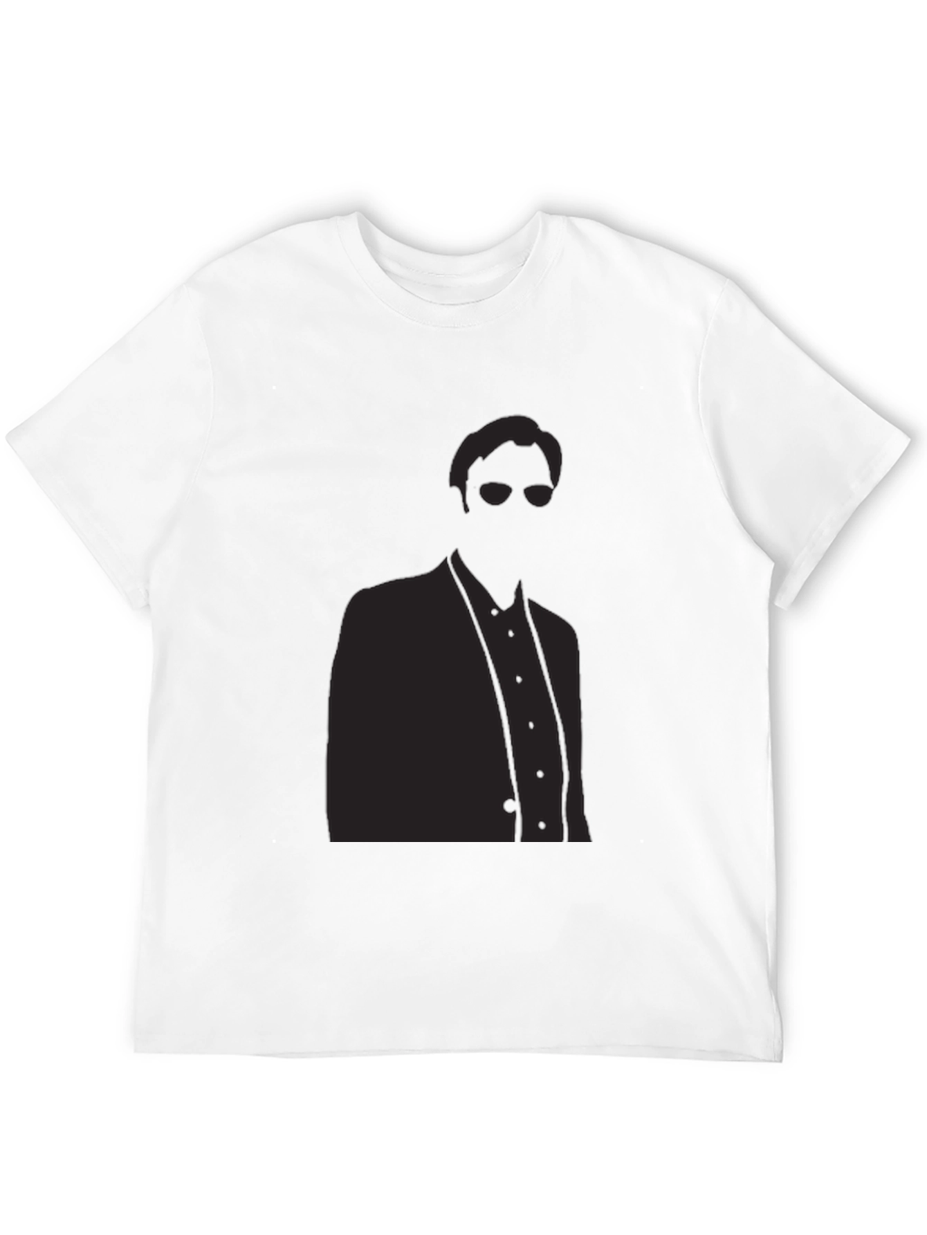 Sleek Silhouette Graphic T-Shirt - Modern Mystery