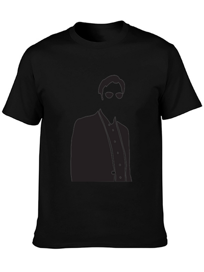 Sleek Silhouette Graphic T-Shirt - Modern Mystery