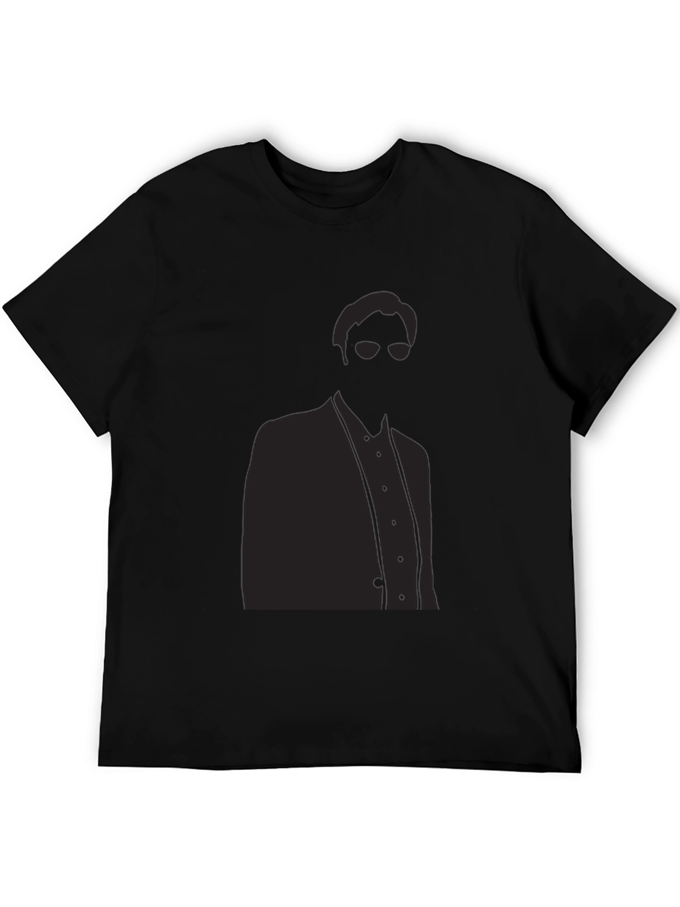 Sleek Silhouette Graphic T-Shirt - Modern Mystery