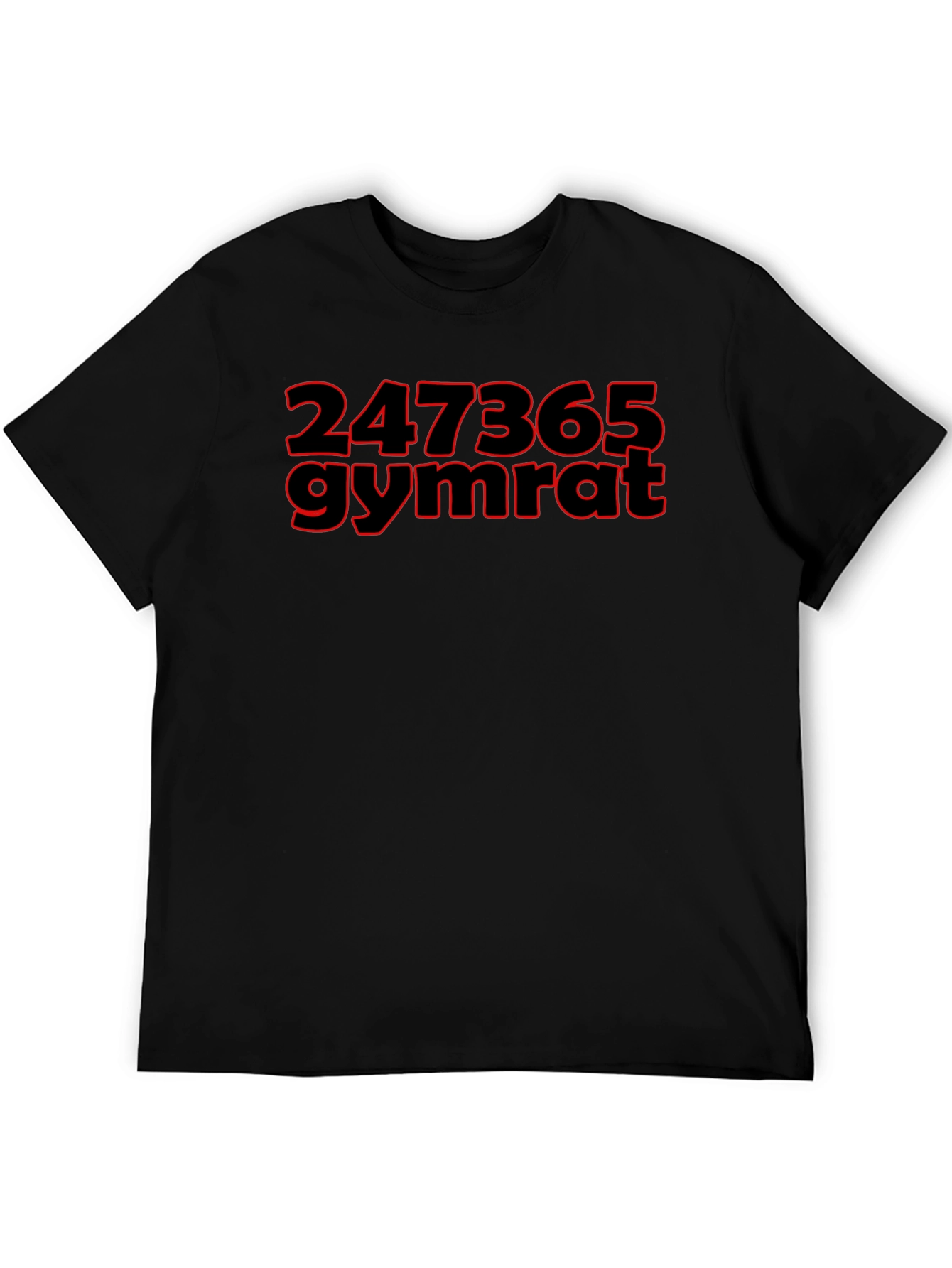 247365 Gymrat Black T-Shirt