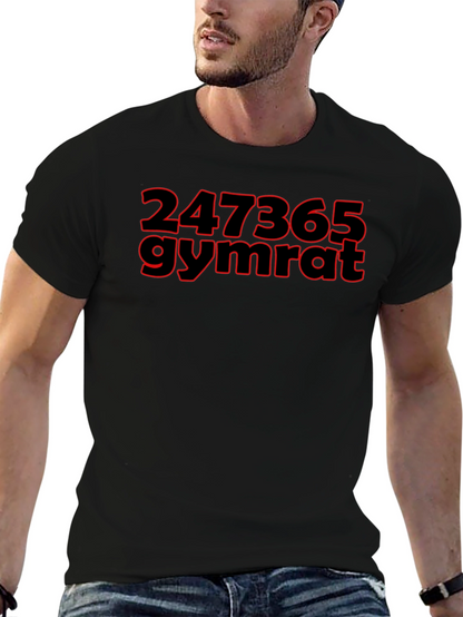 247365 Gymrat Black T-Shirt