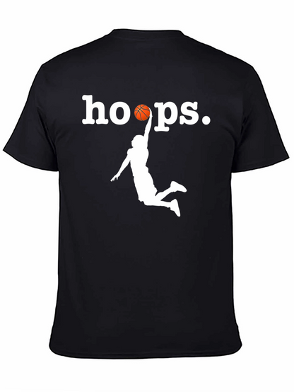 Hoops Graphic T-Shirt - Black Basketball Tee