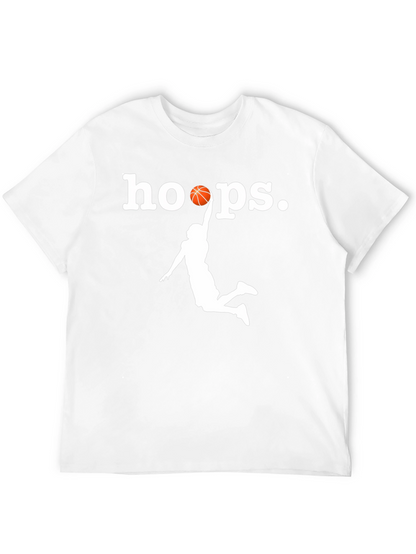 Hoops Graphic T-Shirt - Black Basketball Tee
