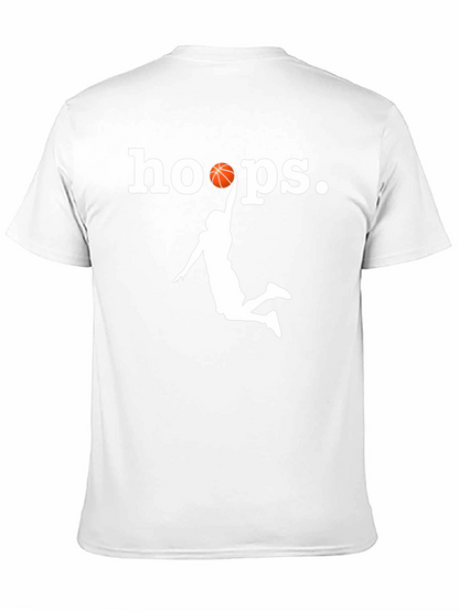 Hoops Graphic T-Shirt - Black Basketball Tee