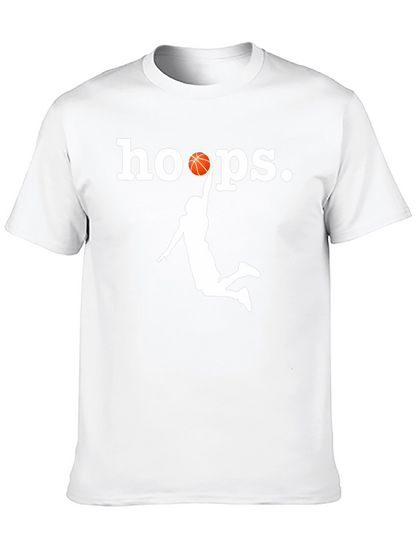 Hoops Graphic T-Shirt - Black Basketball Tee