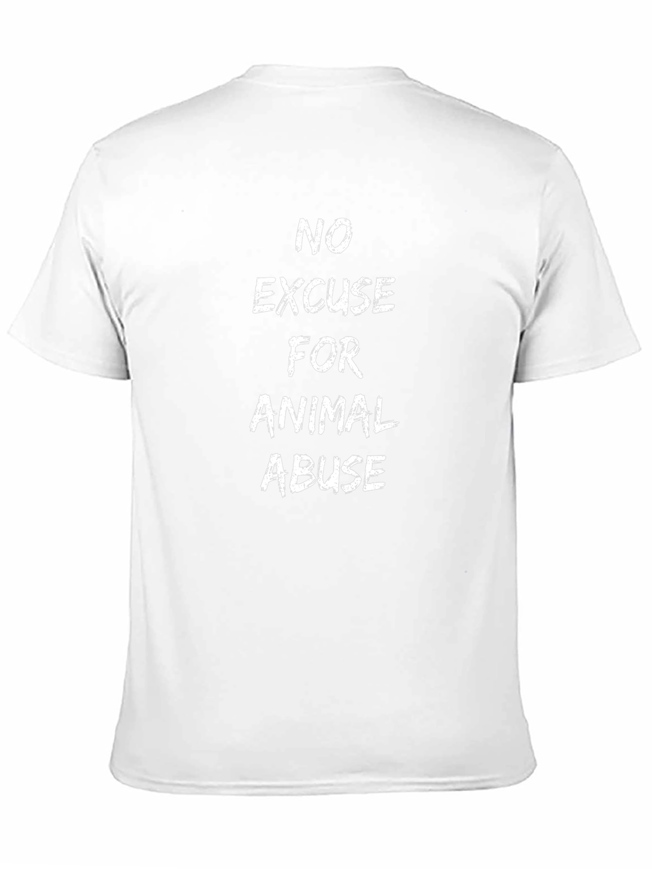 No Excuse for Animal Abuse Black T-Shirt