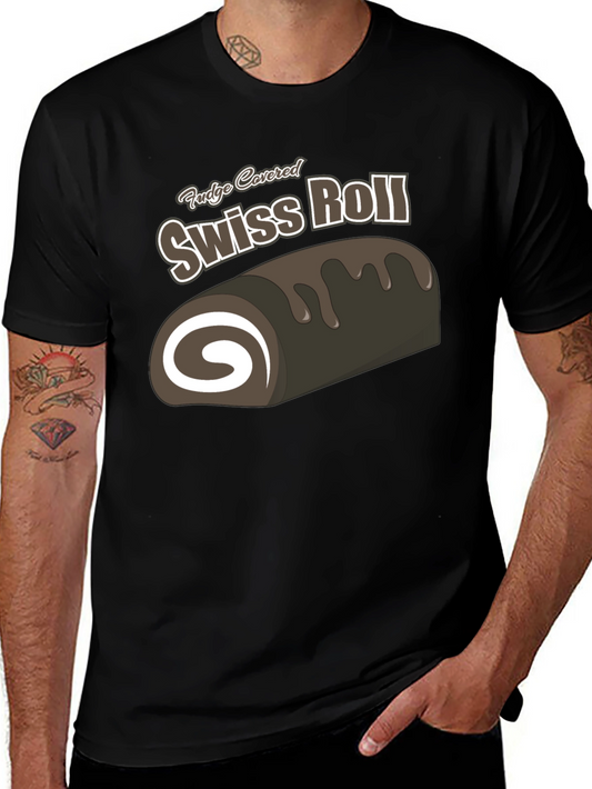 Fudge Covered Swiss Roll T-Shirt - Dessert Lover Tee