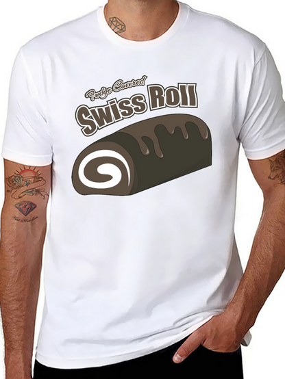 Fudge Covered Swiss Roll T-Shirt - Dessert Lover Tee