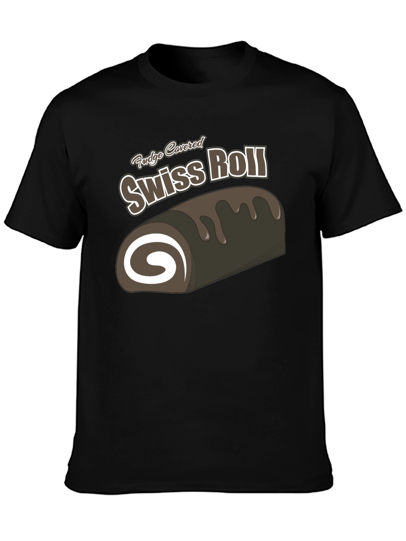 Fudge Covered Swiss Roll T-Shirt - Dessert Lover Tee