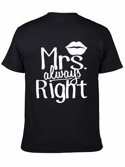 Mrs. Always Right Graphic Tee - Black