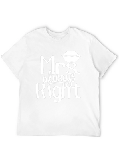 Mrs. Always Right Graphic Tee - Black