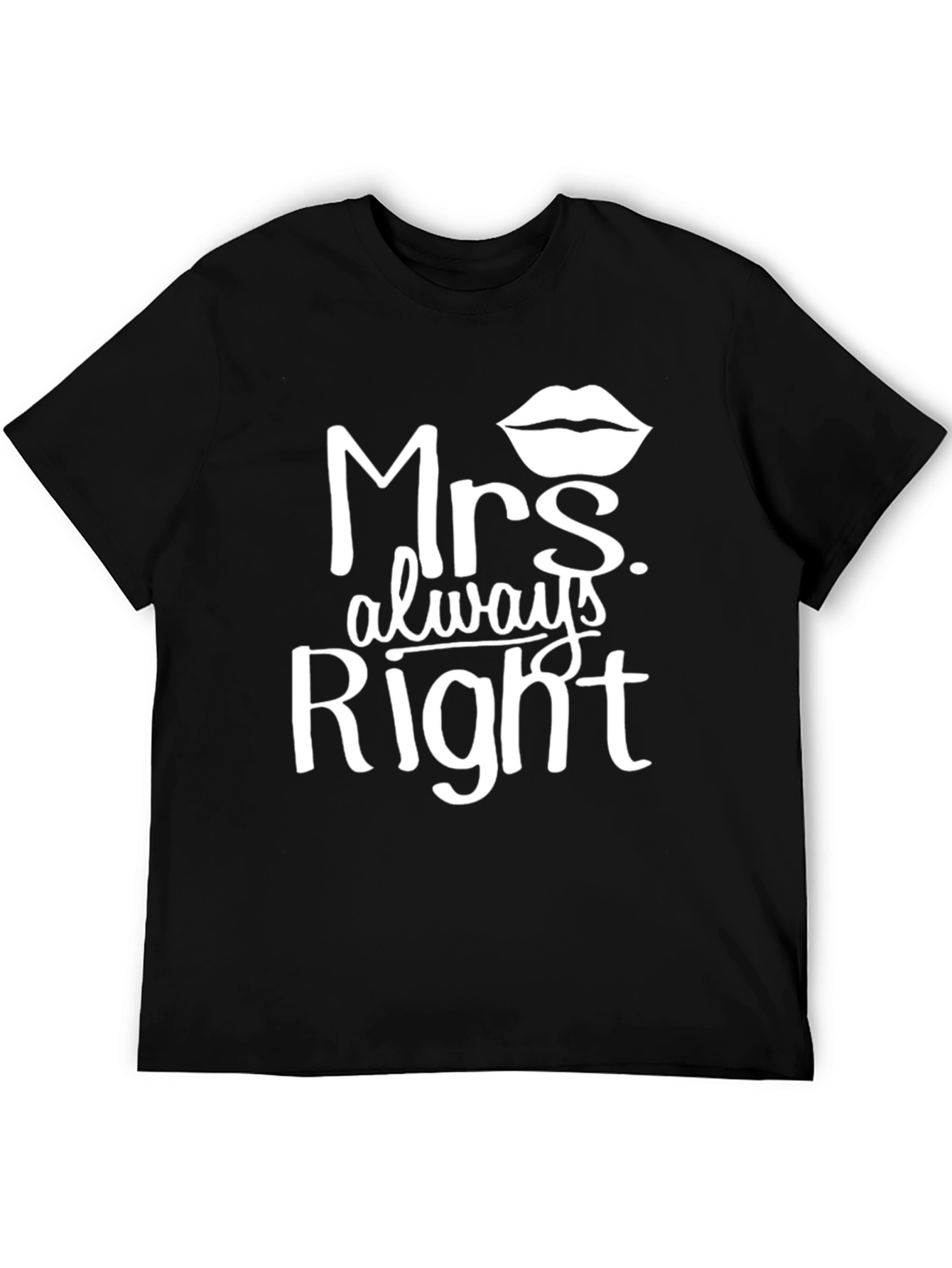 Mrs. Always Right Graphic Tee - Black