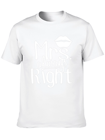 Mrs. Always Right Graphic Tee - Black
