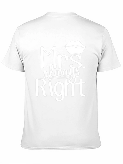 Mrs. Always Right Graphic Tee - Black