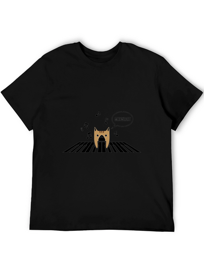 Meowzart T-Shirt - Cat Playing Piano