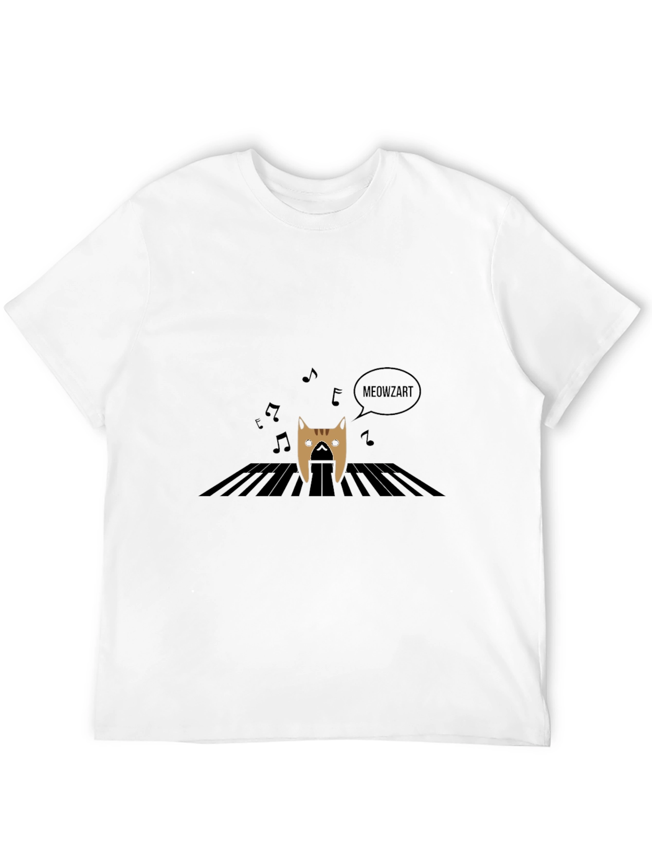 Meowzart T-Shirt - Cat Playing Piano