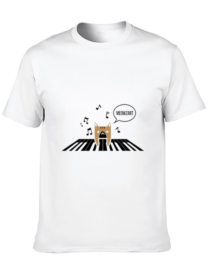 Meowzart T-Shirt - Cat Playing Piano