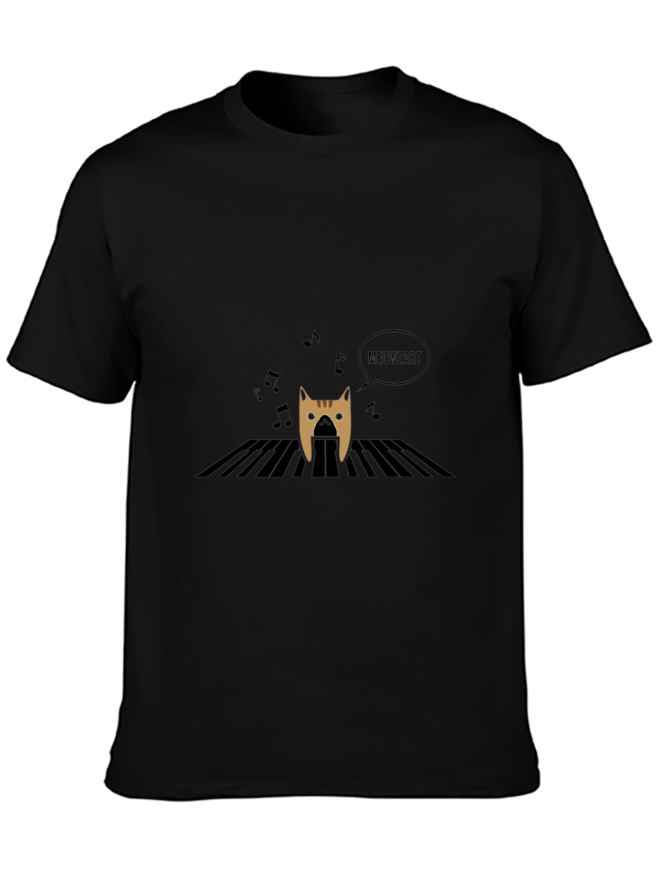 Meowzart T-Shirt - Cat Playing Piano