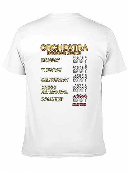 Orchestra Bowing Guide Musician T-Shirt