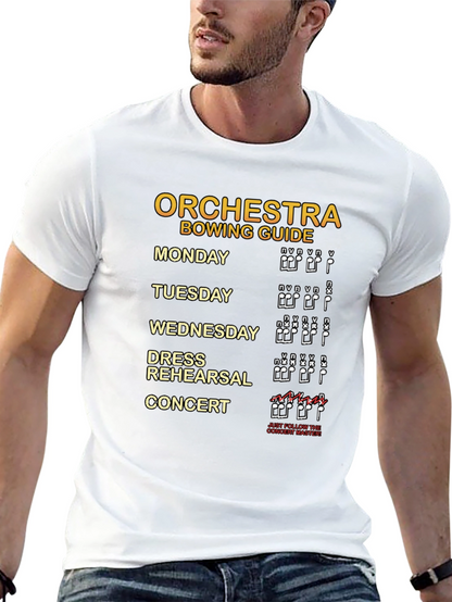 Orchestra Bowing Guide Musician T-Shirt