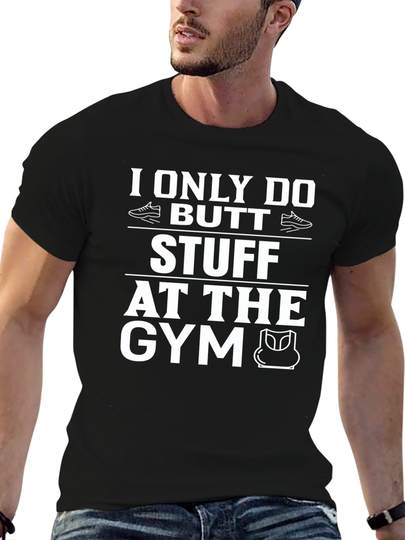 Gym Butt Stuff T-Shirt Funny Workout Tee
