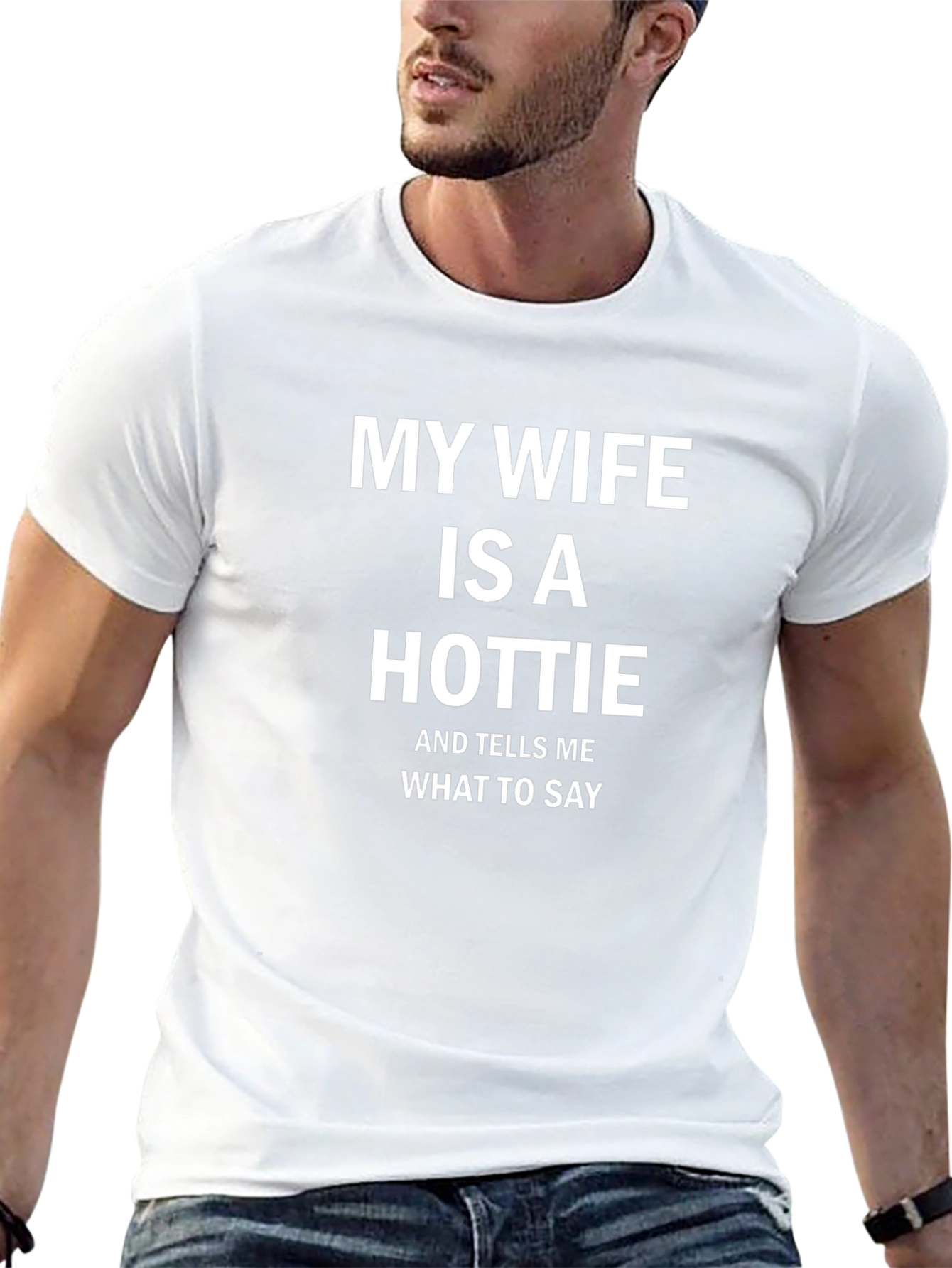 My Wife is a Hottie T-Shirt Funny Husband Tee