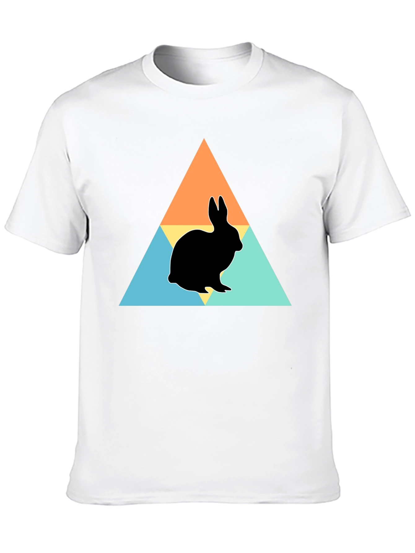 Rabbit Silhouette Graphic Print Tee