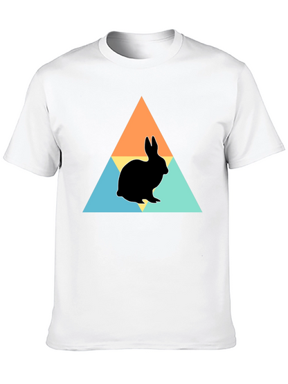 Rabbit Silhouette Graphic Print Tee