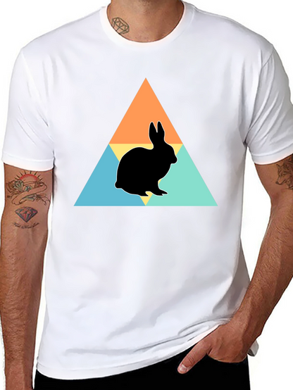 Rabbit Silhouette Graphic Print Tee
