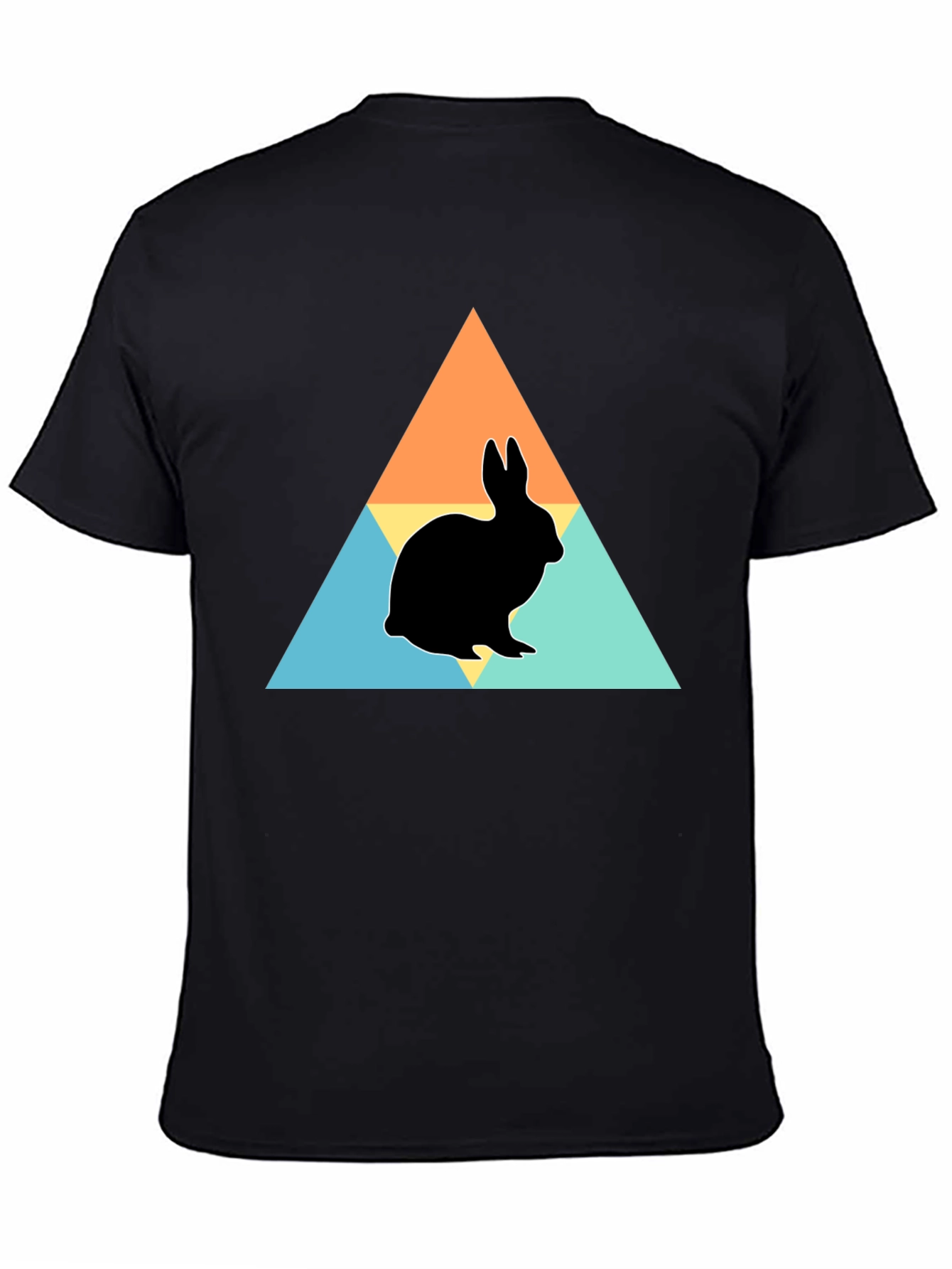 Rabbit Silhouette Graphic Print Tee