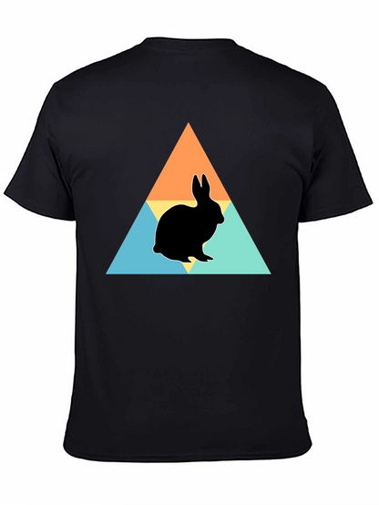 Rabbit Silhouette Graphic Print Tee